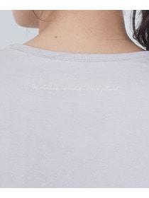 【ADIEU TRISTESSE】刺繍入りロングスリーブＴシャツ 詳細画像 グレー 22