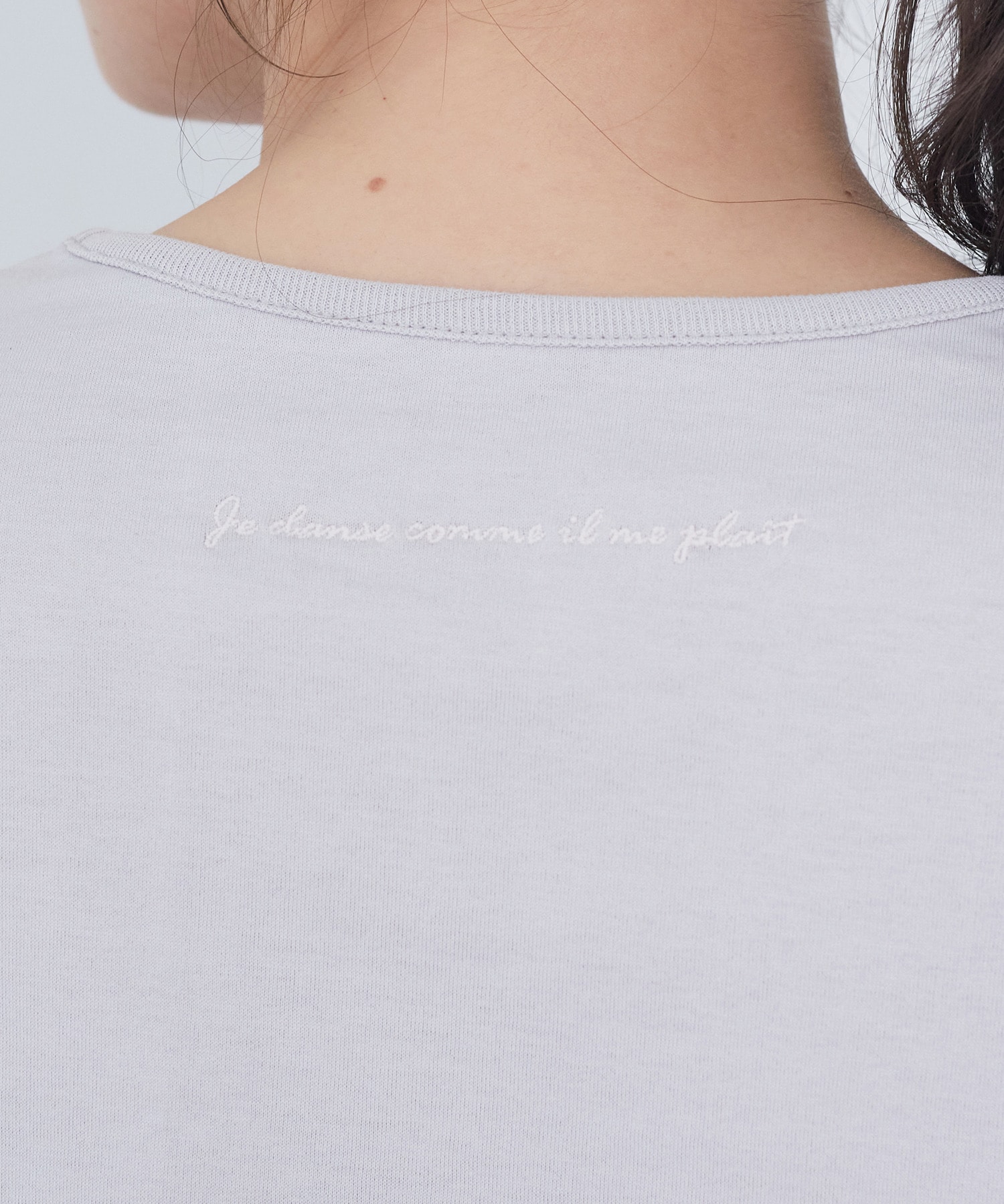 【ADIEU TRISTESSE】刺繍入りロングスリーブＴシャツ 詳細画像 グレー 22