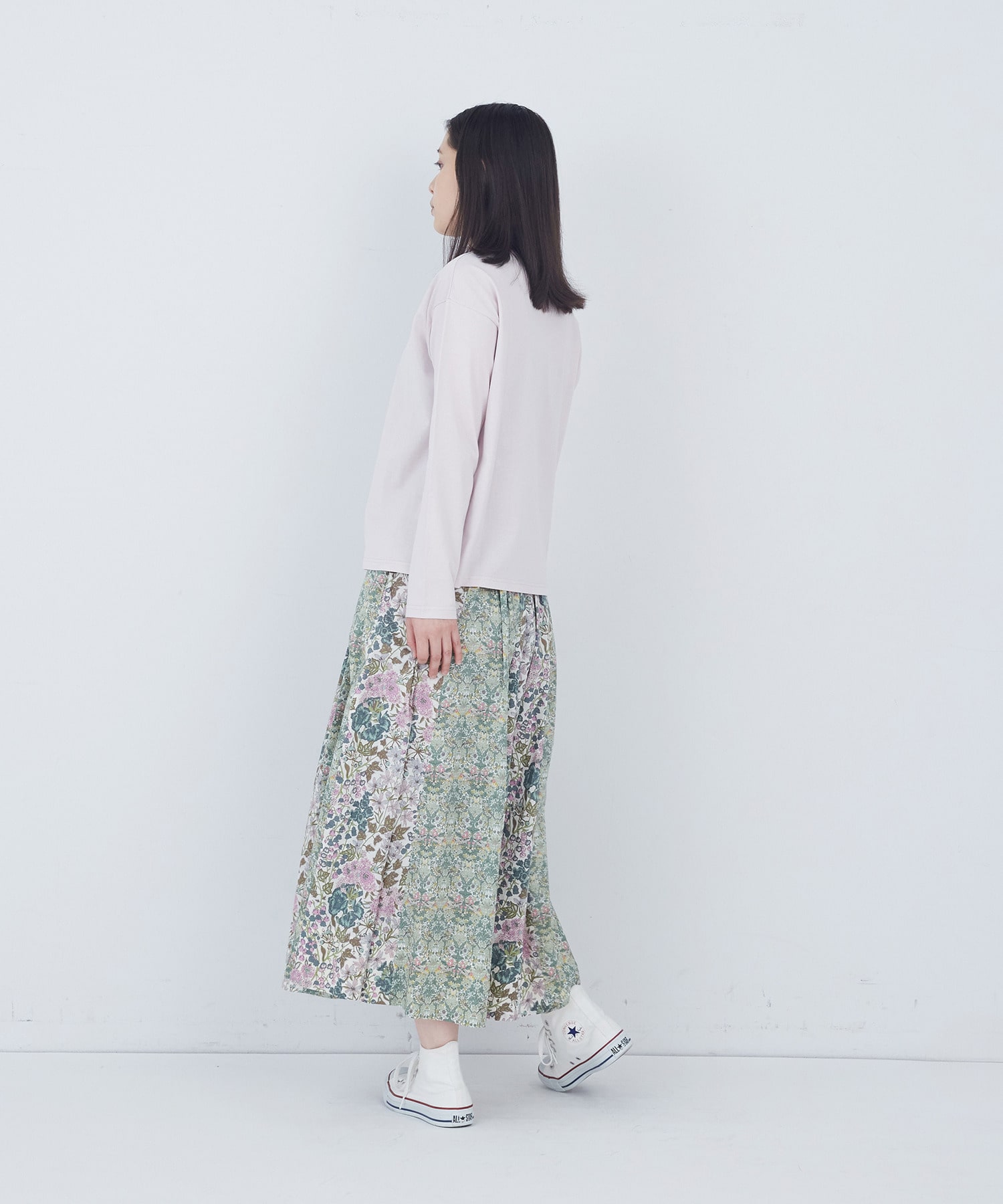 【ADIEU TRISTESSE】刺繍入りロングスリーブＴシャツ 詳細画像 グレー 8