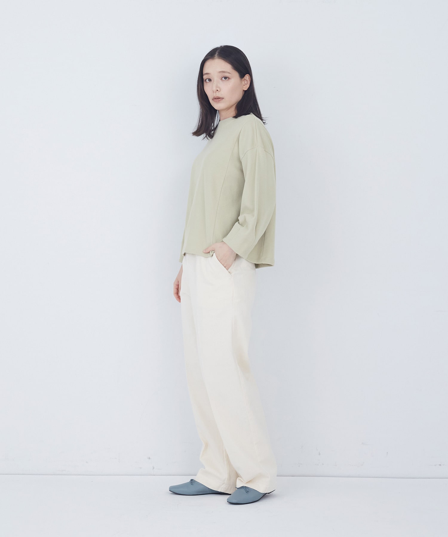 【ADIEU TRISTESSE】ミニ裏毛プルオーバー 詳細画像 グレー 7