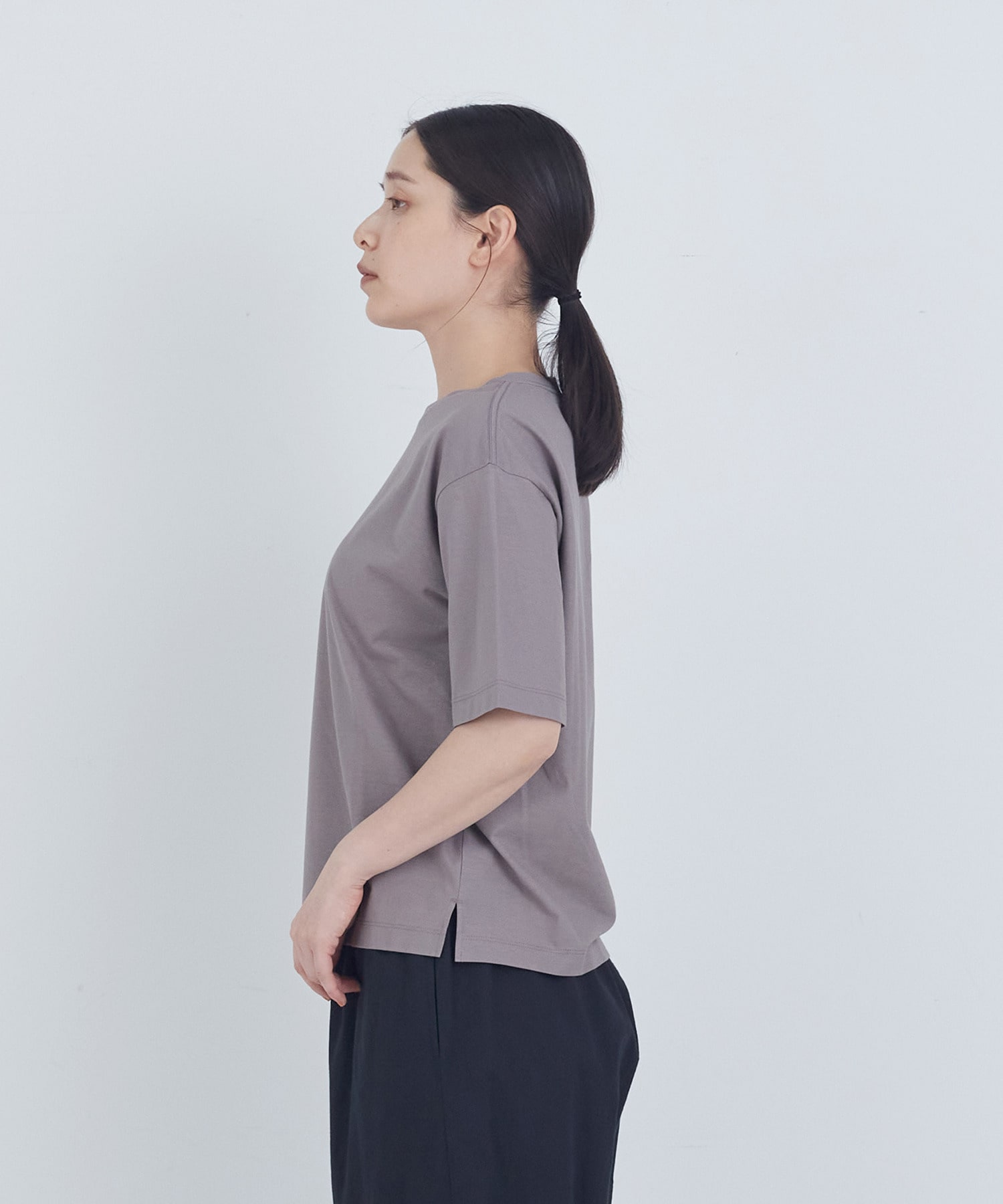 【ADIEU TRISTESSE】40/-SZ天竺Ｔシャツ 詳細画像 ブラック 11