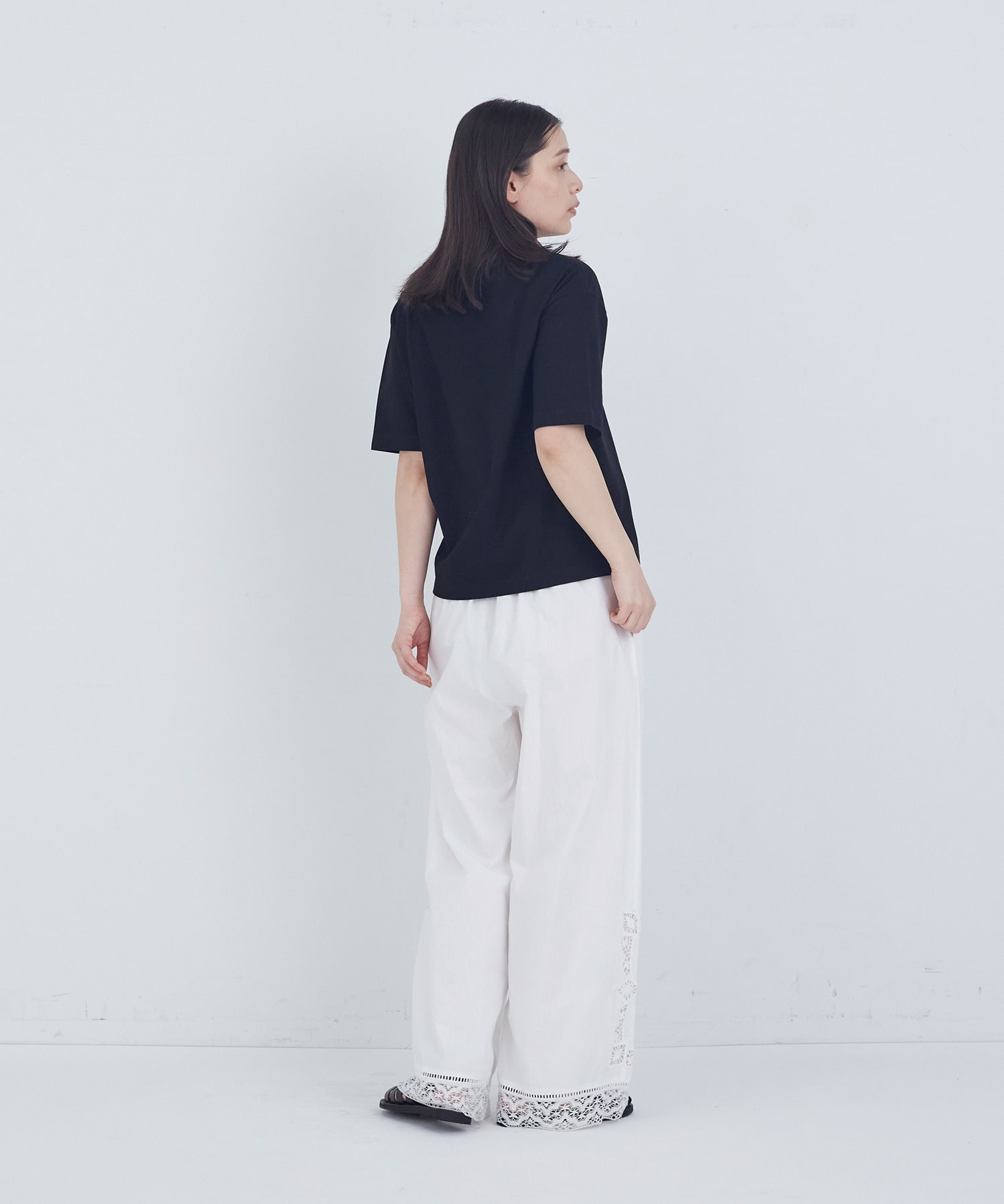 【ADIEU TRISTESSE】40/-SZ天竺Ｔシャツ 詳細画像 ブラック 15