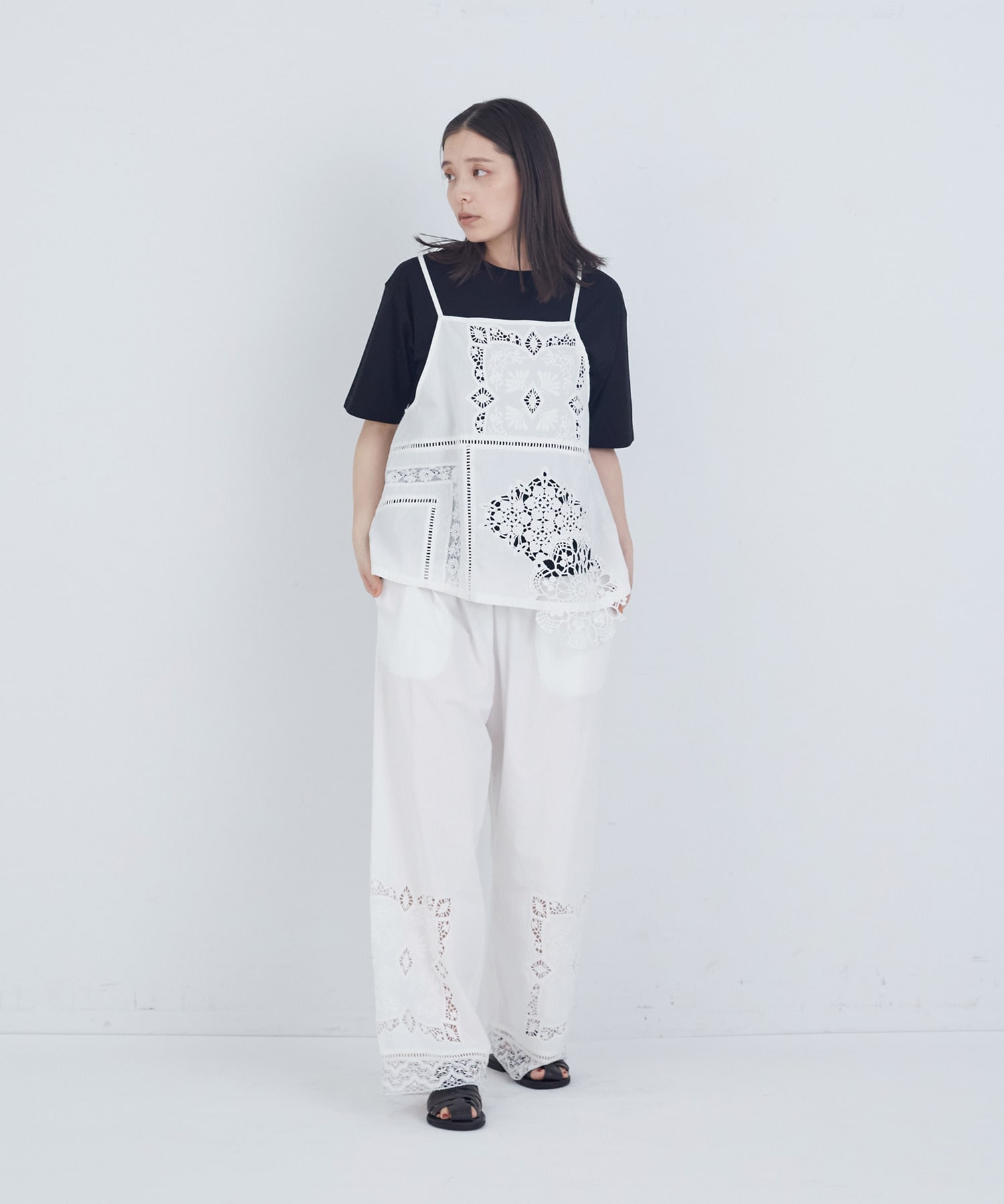 【ADIEU TRISTESSE】40/-SZ天竺Ｔシャツ 詳細画像 ブラック 16