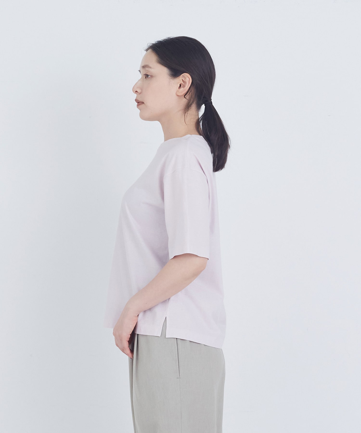 【ADIEU TRISTESSE】40/-SZ天竺Ｔシャツ 詳細画像 ブラック 5