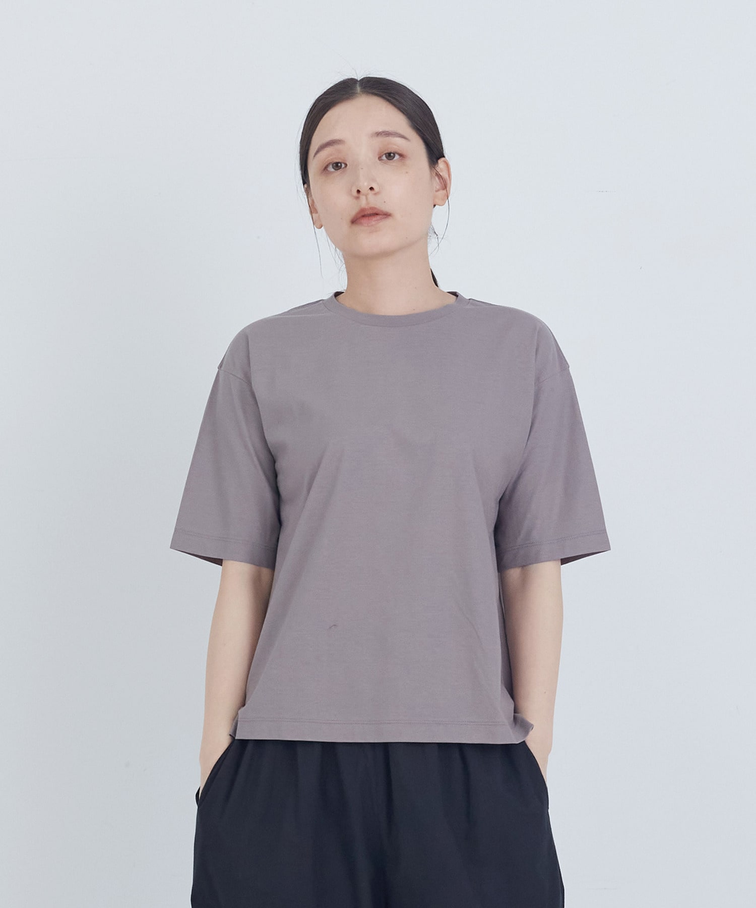 【ADIEU TRISTESSE】40/-SZ天竺Ｔシャツ 詳細画像 モカ 1