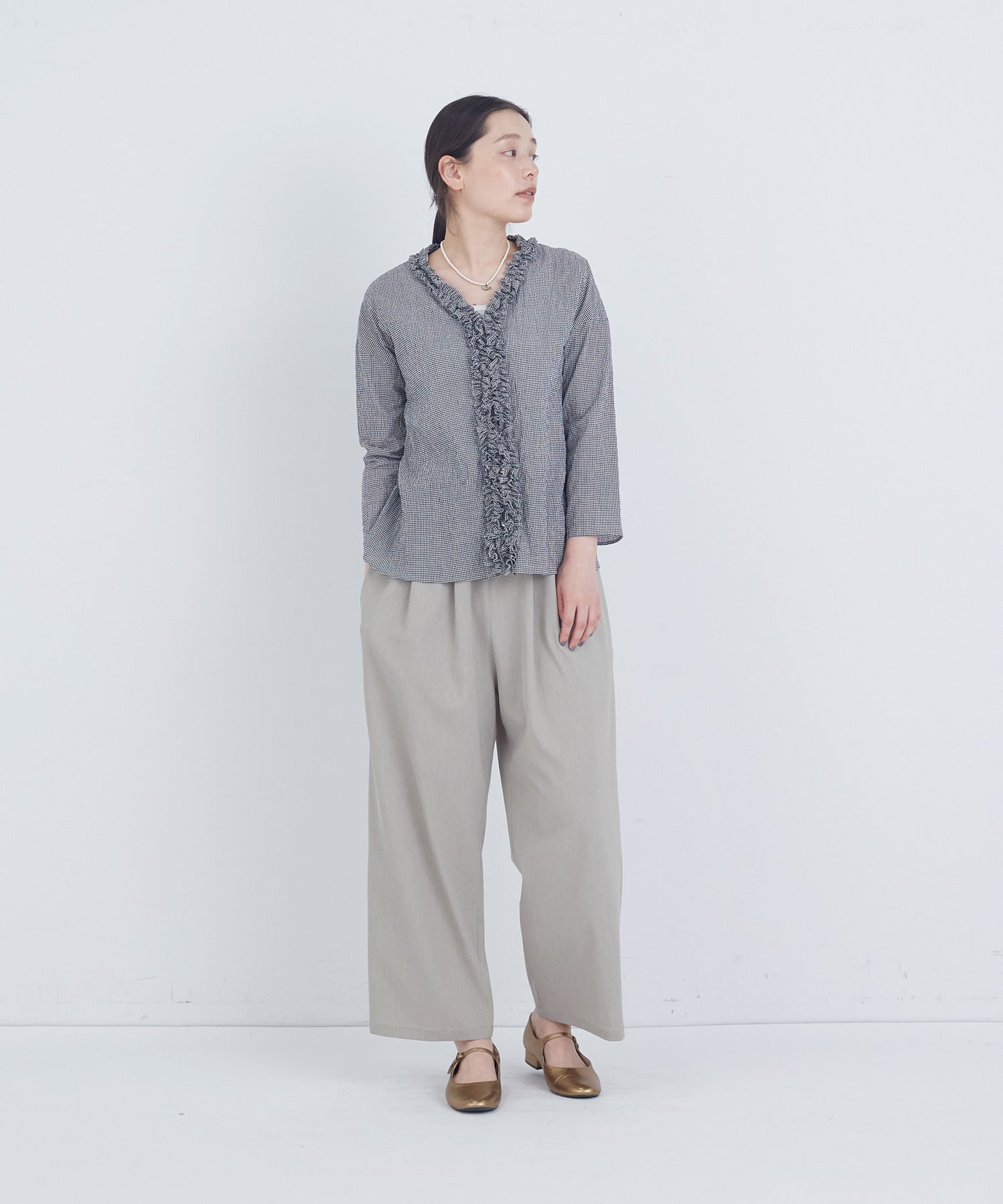 【ADIEU TRISTESSE】トリモチーフトップネックレス 詳細画像 ゴールド 1