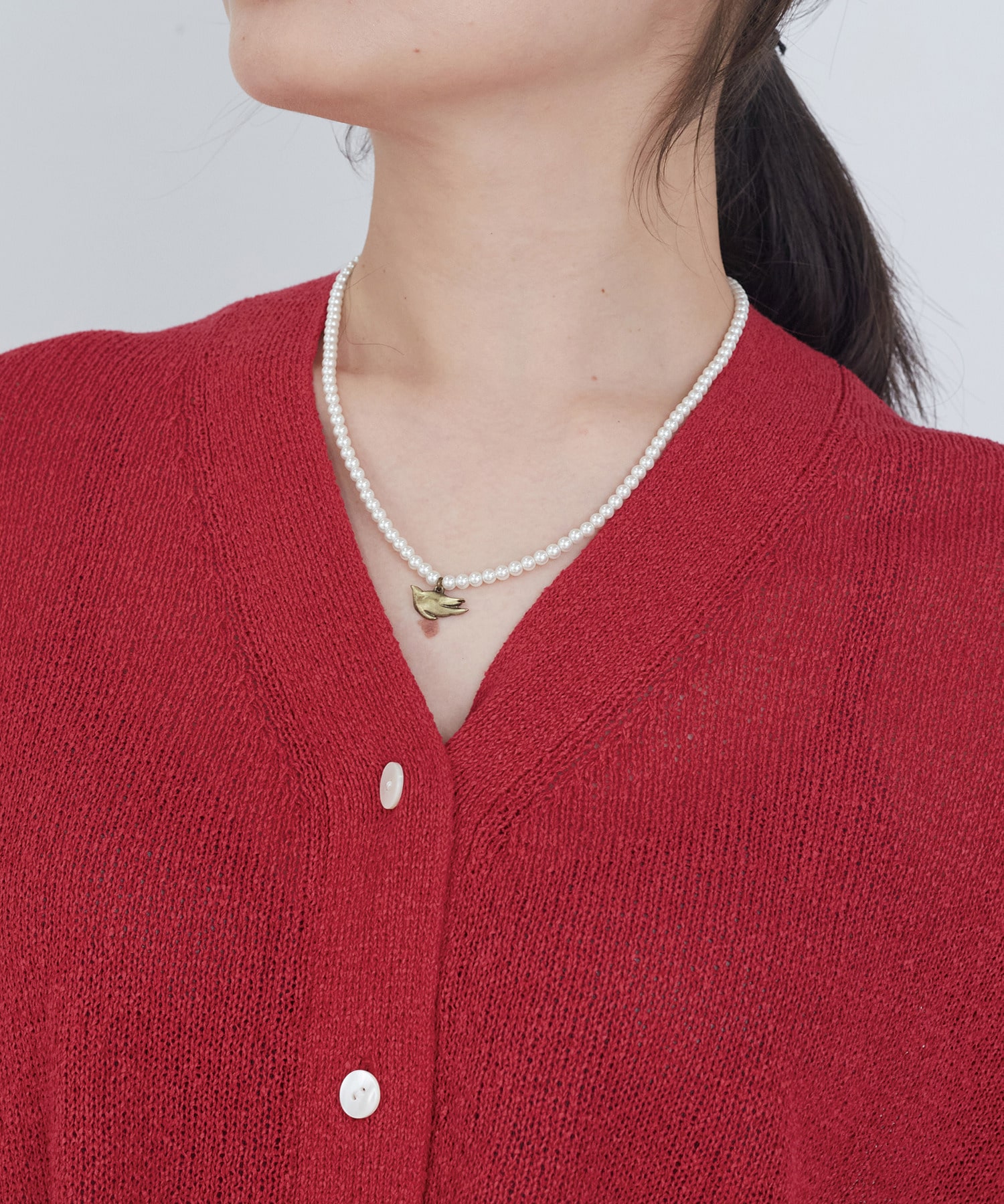 【ADIEU TRISTESSE】トリモチーフトップネックレス 詳細画像 ゴールド 2