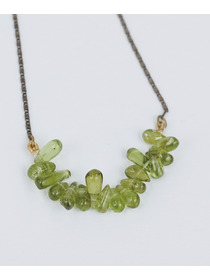 【ADIEU TRISTESSE】ドロップ型天然石ネックレス 詳細画像 グレー 5