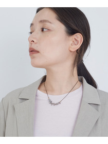 【ADIEU TRISTESSE】ドロップ型天然石ネックレス 詳細画像 グレー 7