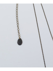 【ADIEU TRISTESSE】ドロップ型天然石ネックレス 詳細画像 グレー 9