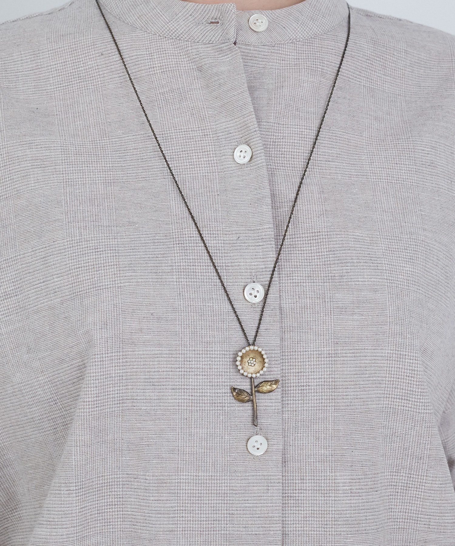 【ADIEU TRISTESSE】タンポポワントップネックレス 詳細画像 ゴールド 3