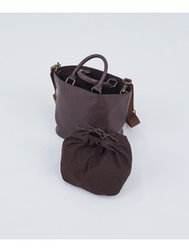 【ADIEU TRISTESSE】ボンネルショルダー付レザーバッグ 詳細画像 ブラック 4