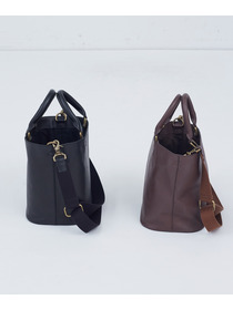 【ADIEU TRISTESSE】ボンネルショルダー付レザーバッグ 詳細画像 ブラック 8