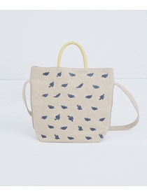 【ADIEU TRISTESSE】【2way】トリ刺繍バッグ 詳細画像 ブルー 4