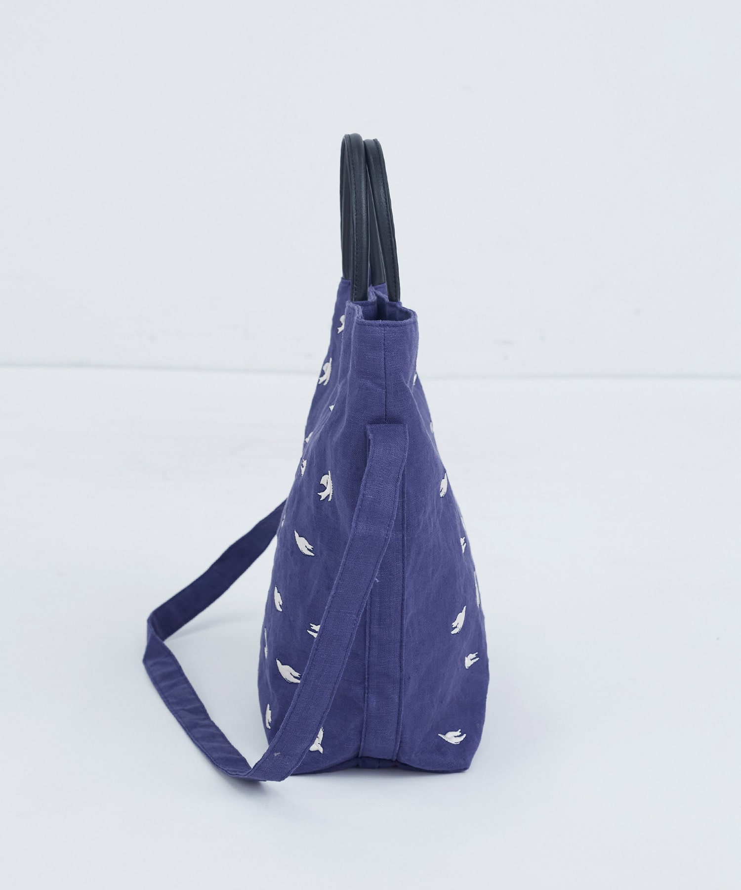 【ADIEU TRISTESSE】【2way】トリ刺繍バッグ 詳細画像 ブルー 9