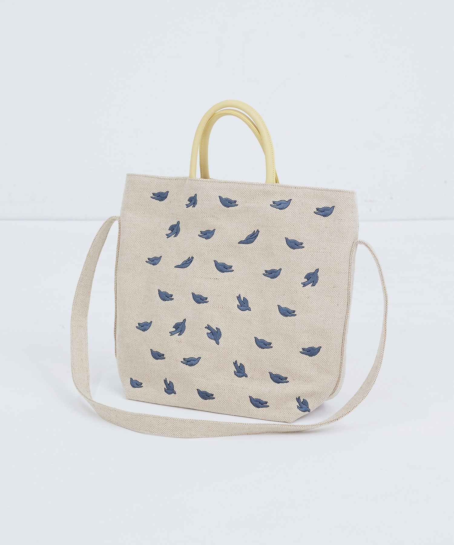 【ADIEU TRISTESSE】【2way】トリ刺繍バッグ 詳細画像 ナチュラル 1