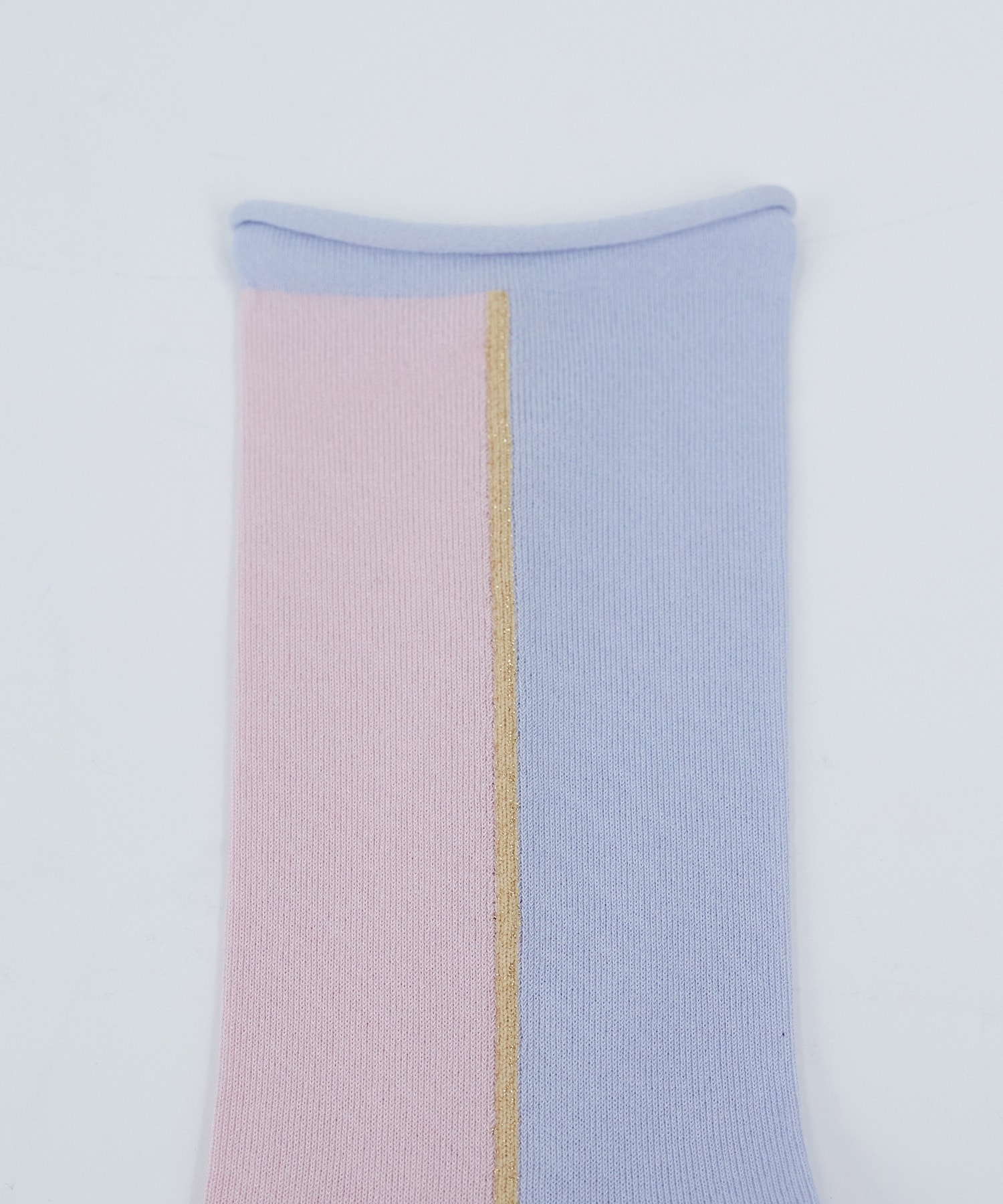 【ADIEU TRISTESSE】ラメライン入り配色ソックス 詳細画像 グレー系その他 3