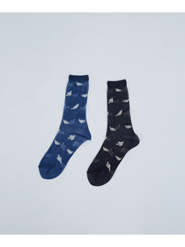 【ADIEU TRISTESSE】トリシルエットシアーソックス 詳細画像 ブラック 1