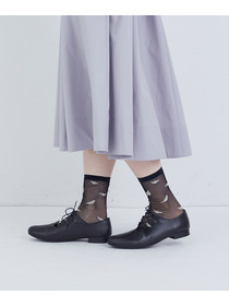 【ADIEU TRISTESSE】トリシルエットシアーソックス 詳細画像 ブラック 3