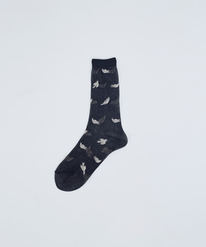 【ADIEU TRISTESSE】トリシルエットシアーソックス 詳細画像 ブラック 1