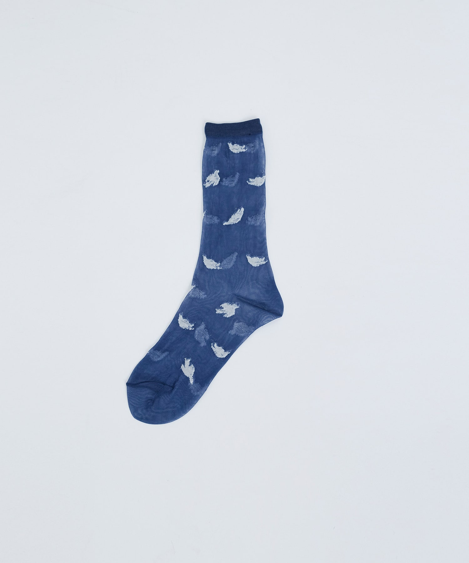 【ADIEU TRISTESSE】トリシルエットシアーソックス 詳細画像 ブルー 1