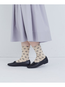 【ADIEU TRISTESSE】ドットサークル柄ソックス 詳細画像 レッド 2