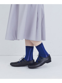 【ADIEU TRISTESSE】ギンガム&times;ストライプソックス 詳細画像 ブルー系その他 3