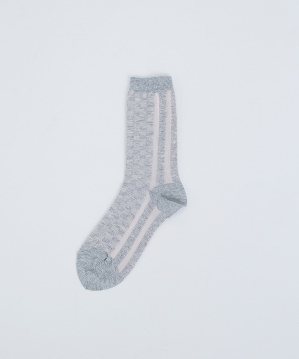 【ADIEU TRISTESSE】ギンガム×ストライプソックス