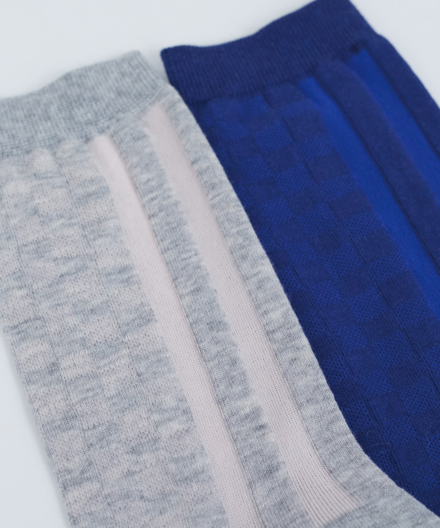 【ADIEU TRISTESSE】ギンガム&times;ストライプソックス 詳細画像 ブルー系その他 4