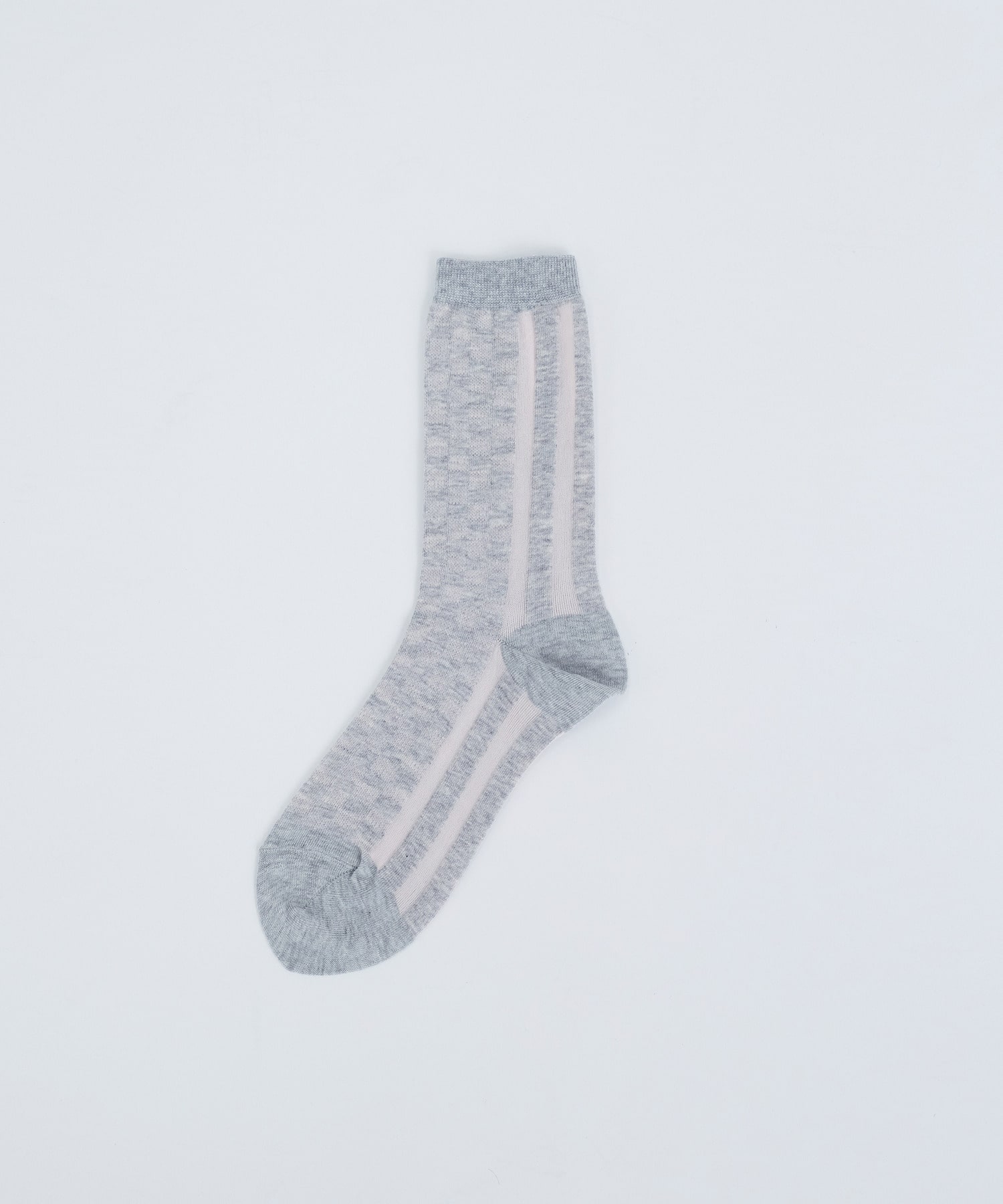 【ADIEU TRISTESSE】ギンガム&times;ストライプソックス 詳細画像 グレー系その他 1