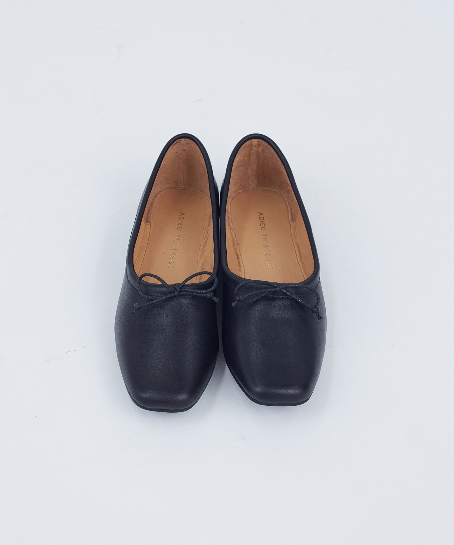【ADIEU TRISTESSE】スクエアトゥバレエシューズ 詳細画像 ブラック 12