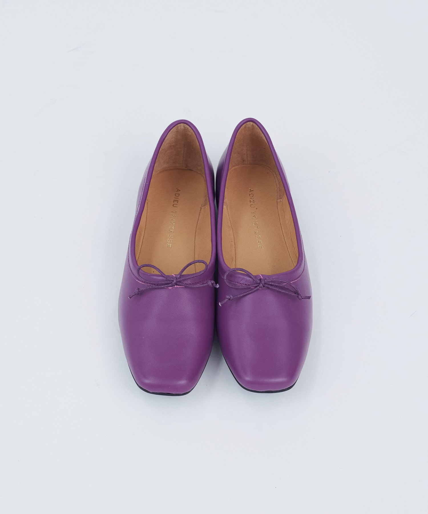 【ADIEU TRISTESSE】スクエアトゥバレエシューズ 詳細画像 ブラック 8