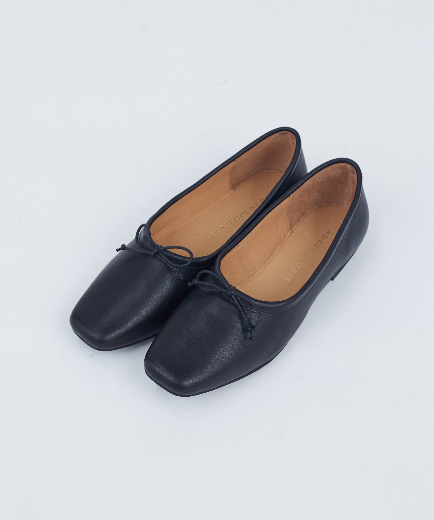 【ADIEU TRISTESSE】スクエアトゥバレエシューズ 詳細画像 ブラック 1