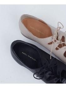 【ADIEU TRISTESSE】ギリーフラットシューズ 詳細画像 ブラック 12