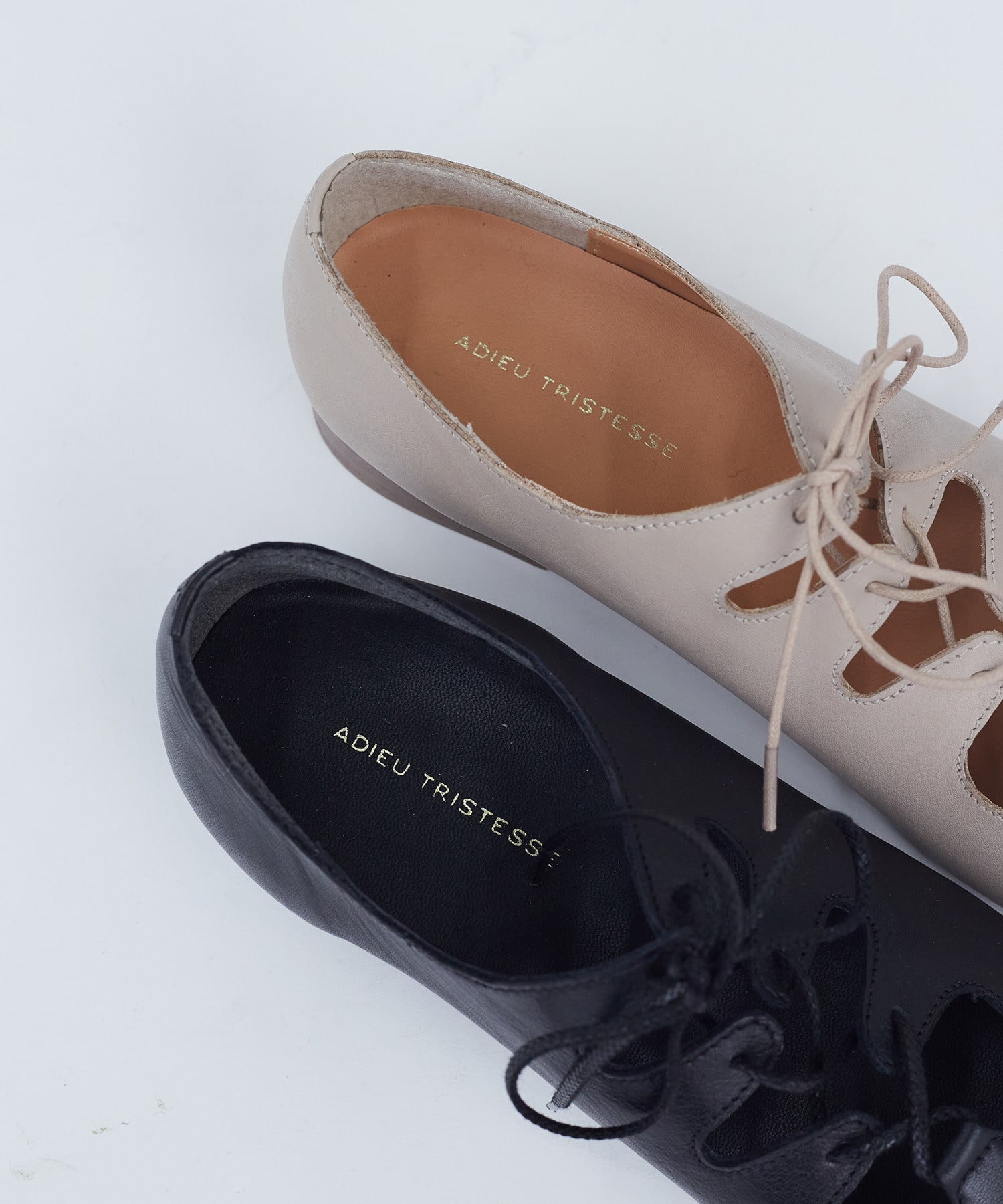 【ADIEU TRISTESSE】ギリーフラットシューズ 詳細画像 ブラック 12