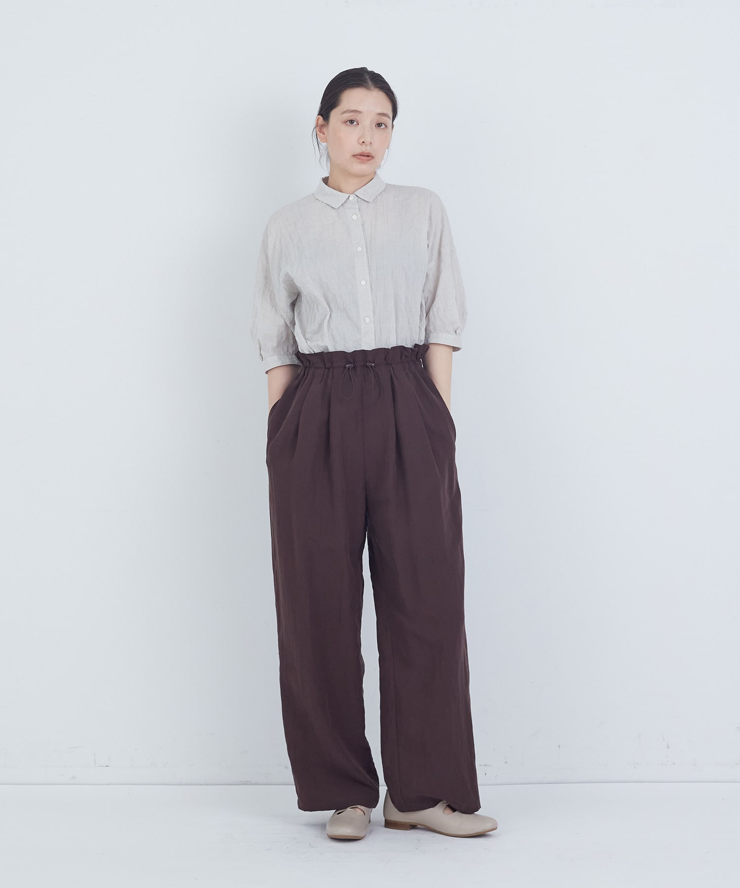 【ADIEU TRISTESSE】ギリーフラットシューズ 詳細画像 ブラック 2