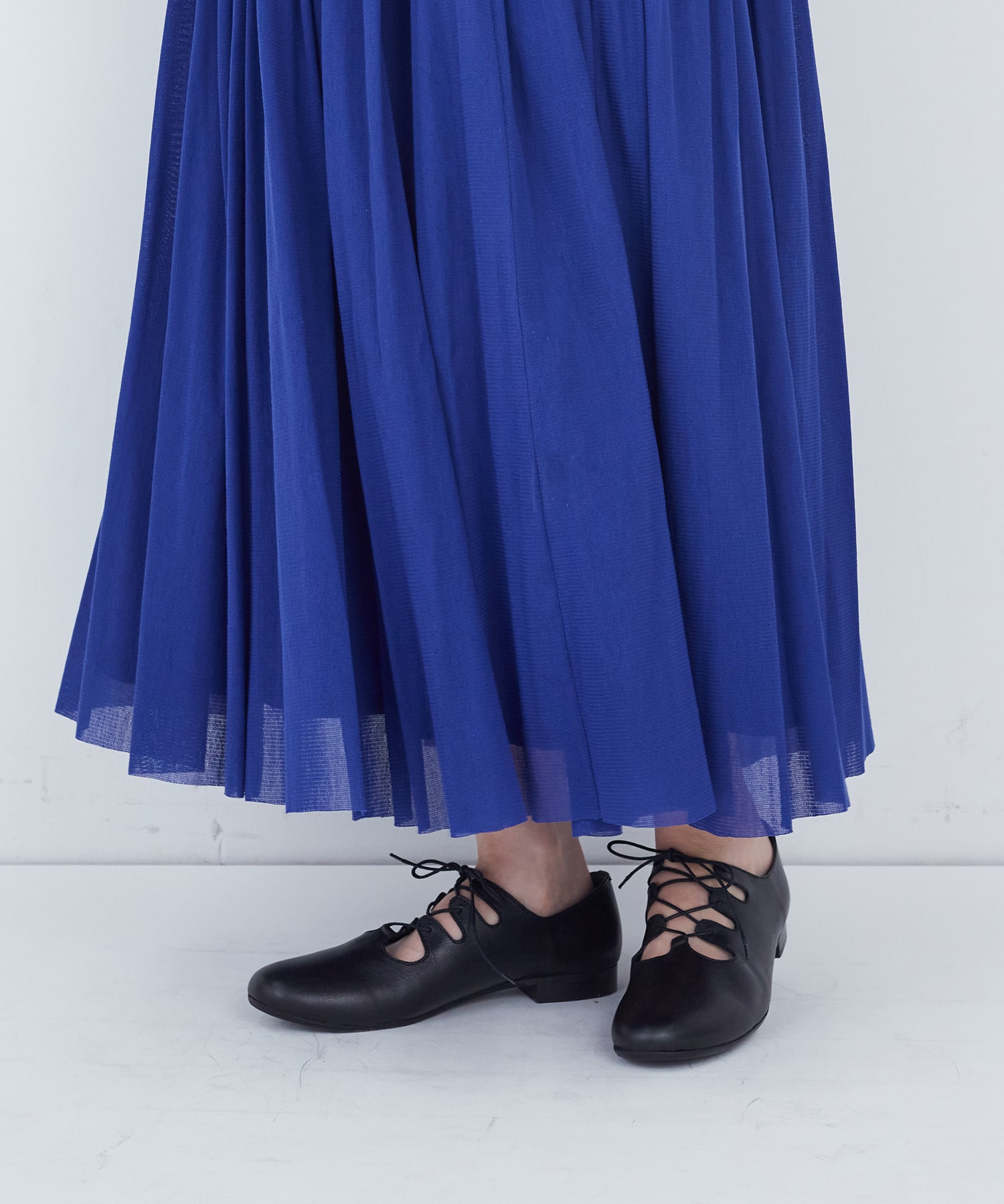 【ADIEU TRISTESSE】ギリーフラットシューズ 詳細画像 ブラック 8