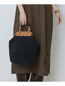 【LOISIR】【2WAY】異素材コンビseauバッグ 詳細画像 ブラック 7