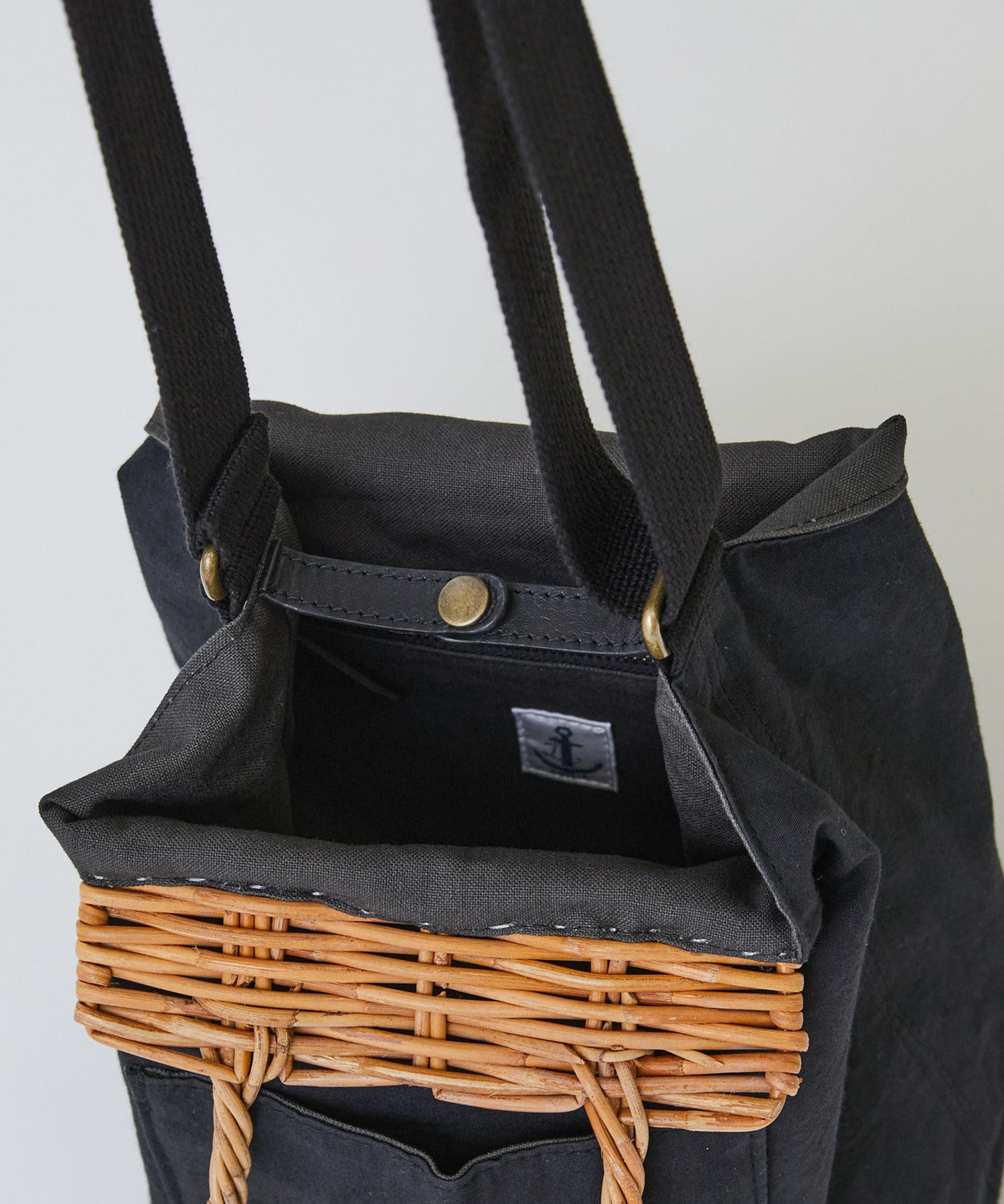 【LOISIR】【2WAY】異素材コンビseauバッグ 詳細画像 ブラック 19