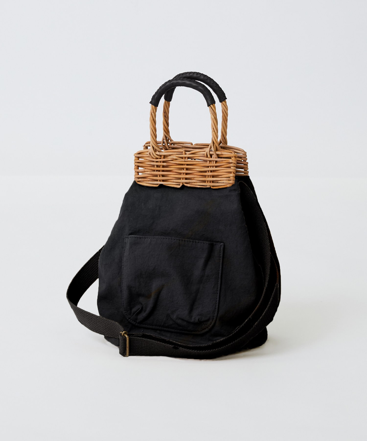 【LOISIR】【2WAY】異素材コンビseauバッグ 詳細画像 ブラック 1