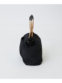 【LOISIR】【2WAY】異素材コンビトートバッグ 詳細画像 ブラック 12