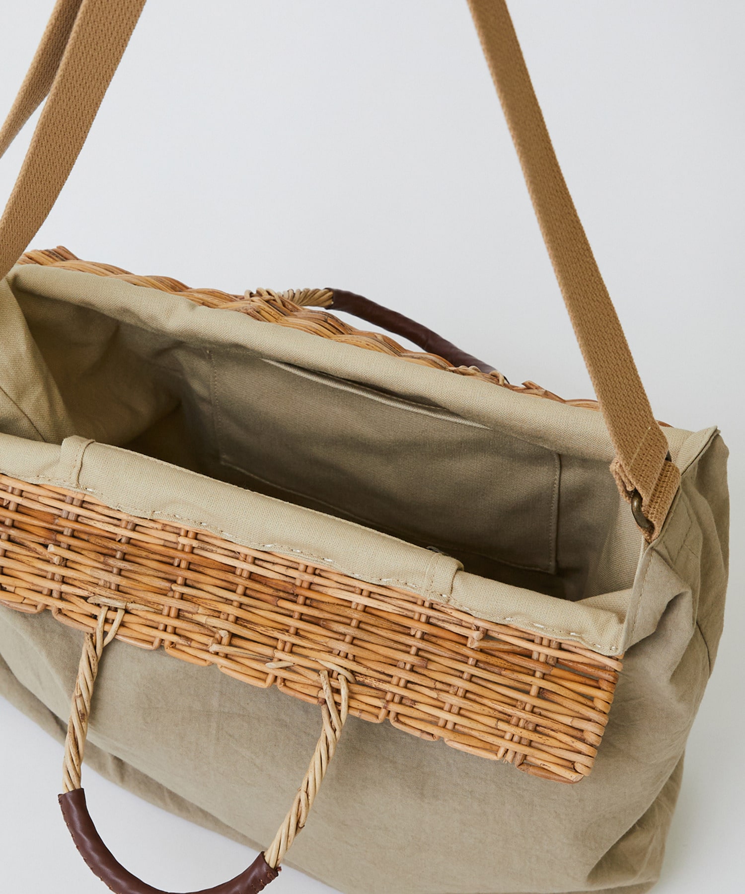 【LOISIR】【2WAY】異素材コンビトートバッグ 詳細画像 ブラック 10