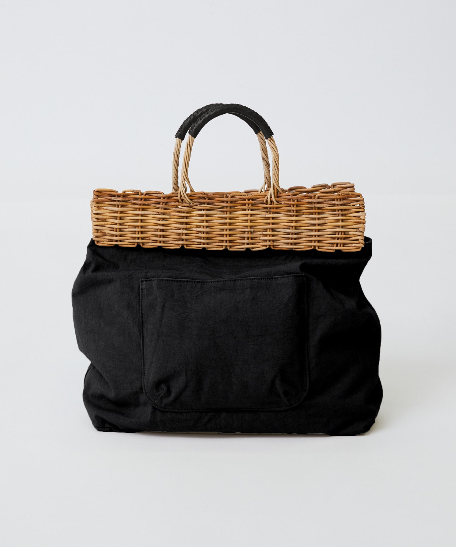 【LOISIR】【2WAY】異素材コンビトートバッグ 詳細画像 ブラック 11