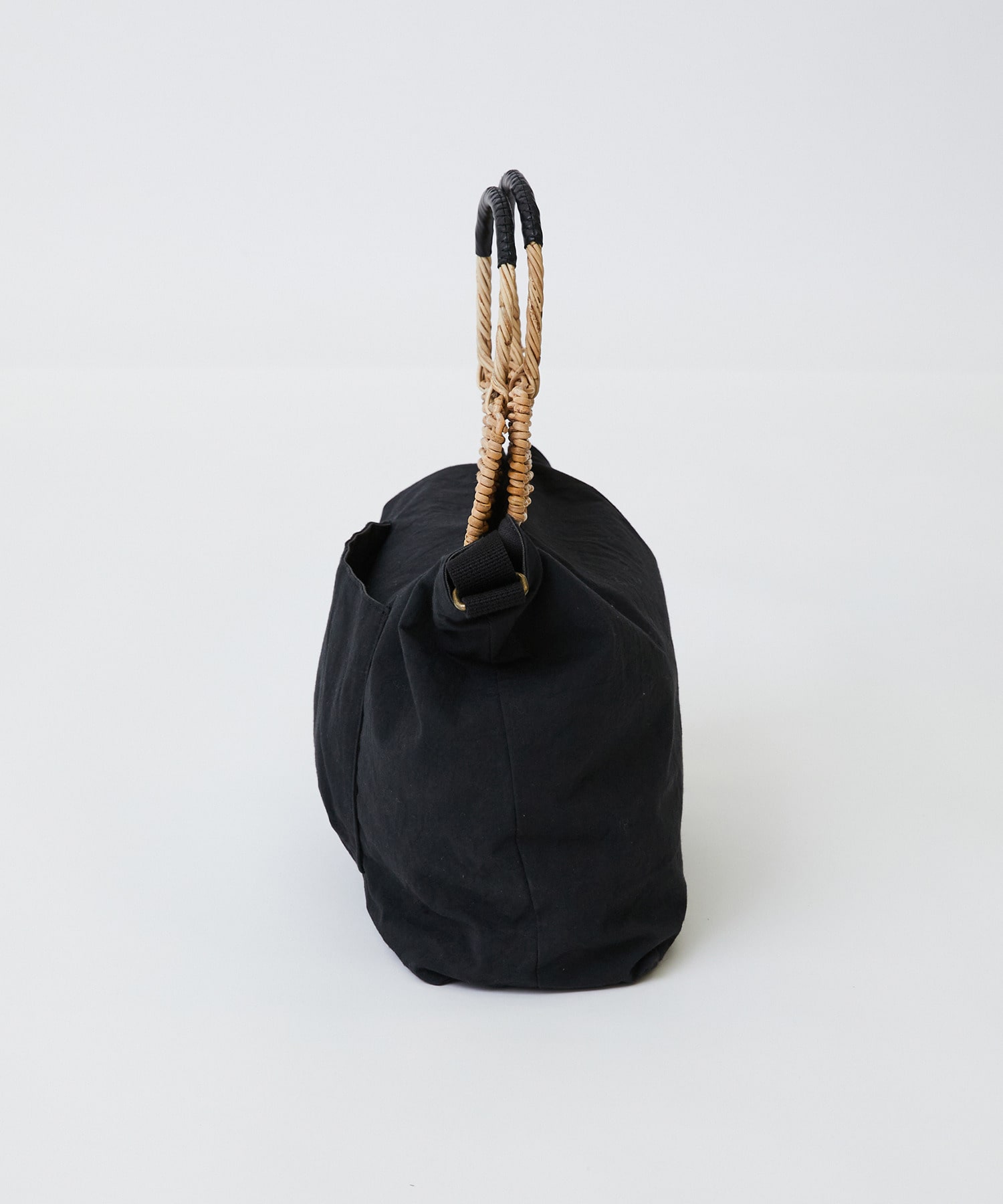 【LOISIR】【2WAY】異素材コンビトートバッグ 詳細画像 ブラック 12