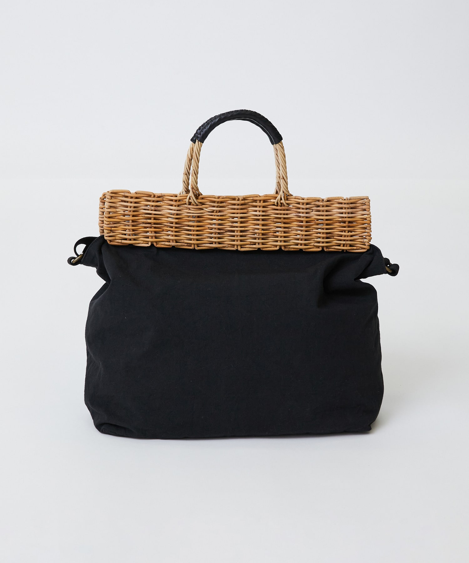 【LOISIR】【2WAY】異素材コンビトートバッグ 詳細画像 ブラック 13