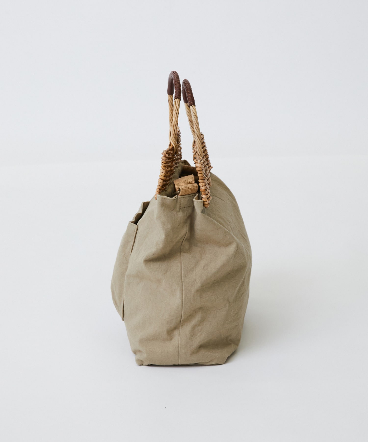 【LOISIR】【2WAY】異素材コンビトートバッグ 詳細画像 ブラック 6