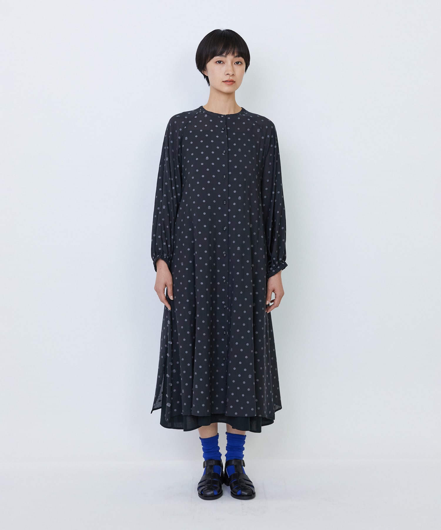 【LOISIR】【3WAY】オリジナル柄カットジャカードワンピース 詳細画像 ブラック系その他 23