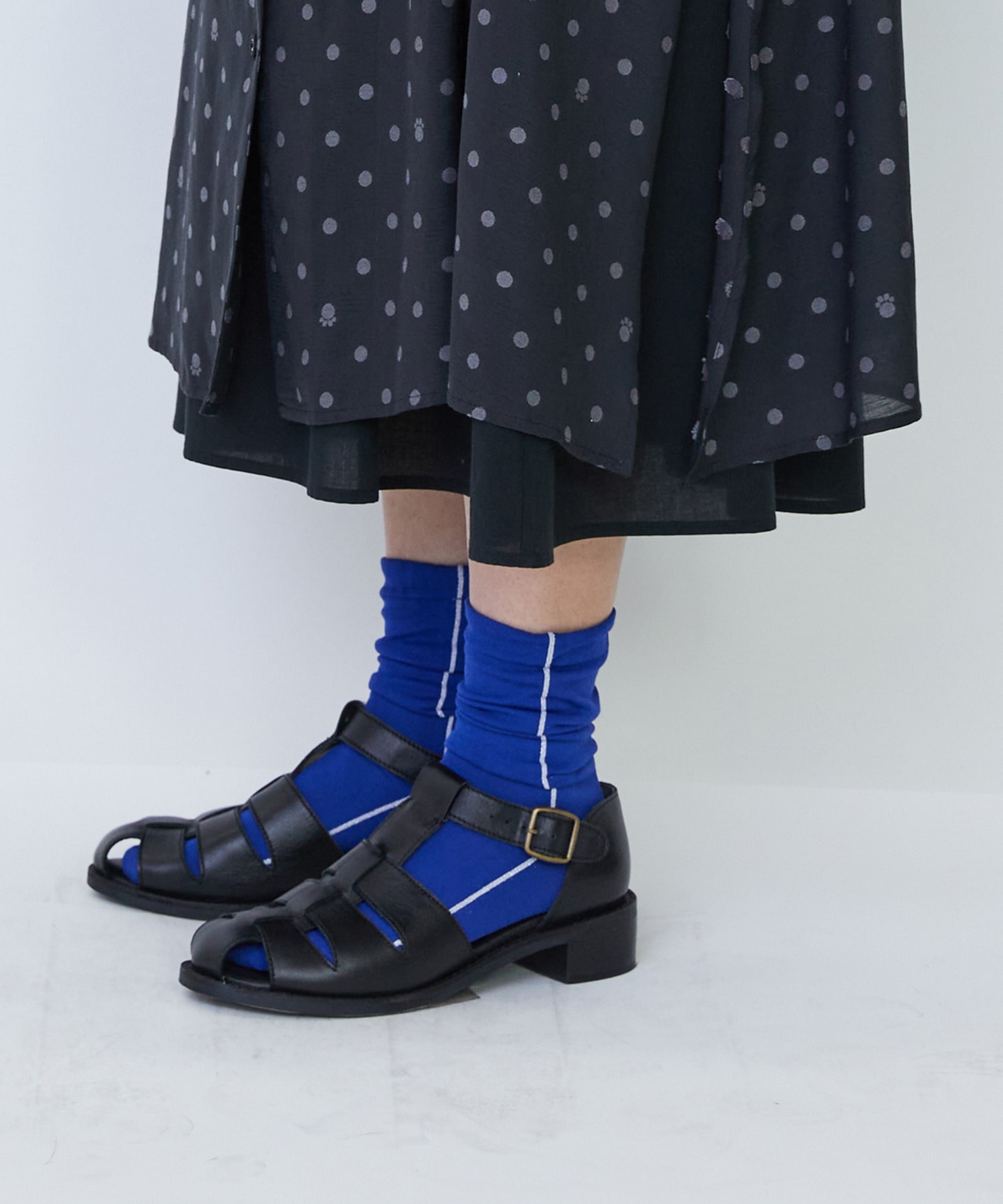 【LOISIR】【3WAY】オリジナル柄カットジャカードワンピース 詳細画像 ブラック系その他 30