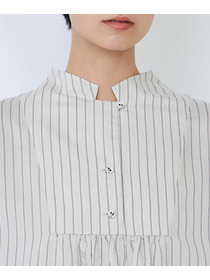 【LOISIR】Aラインワンピース 詳細画像 ストライプ 14