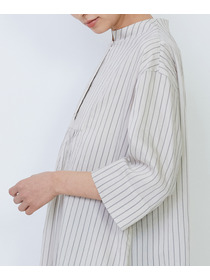 【LOISIR】Aラインワンピース 詳細画像 ストライプ 16